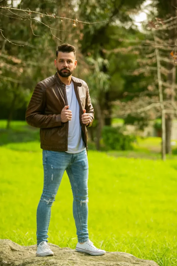 Madrid Pure Leather Jacket - Wholesale - Image 11