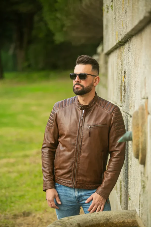 Madrid Pure Leather Jacket - Wholesale - Image 8