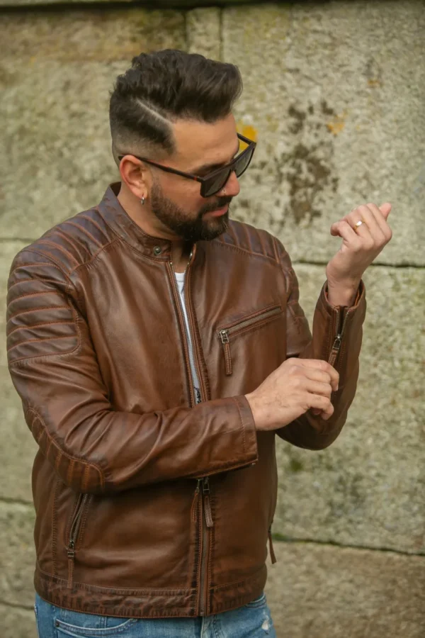 Madrid Pure Leather Jacket - Wholesale - Image 7