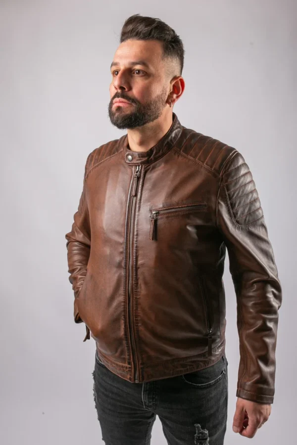 Madrid Pure Leather Jacket - Wholesale - Image 5