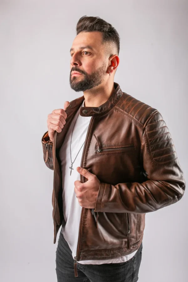 Madrid Pure Leather Jacket - Wholesale - Image 4